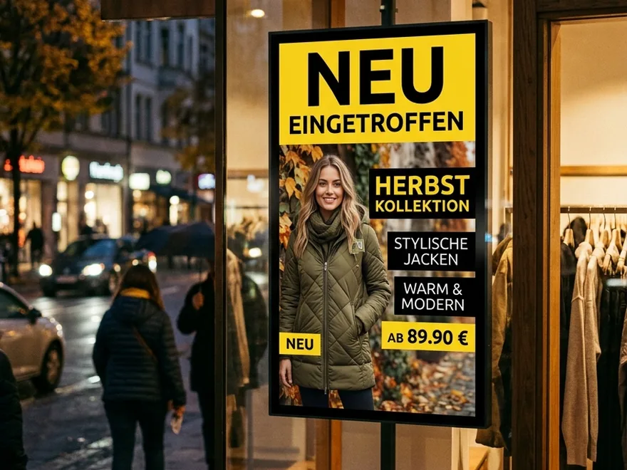 Playlist auf dem Schaufensterbildschirm