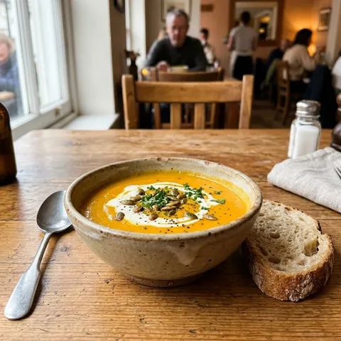 Foto der Kürbissuppe vom Kunden