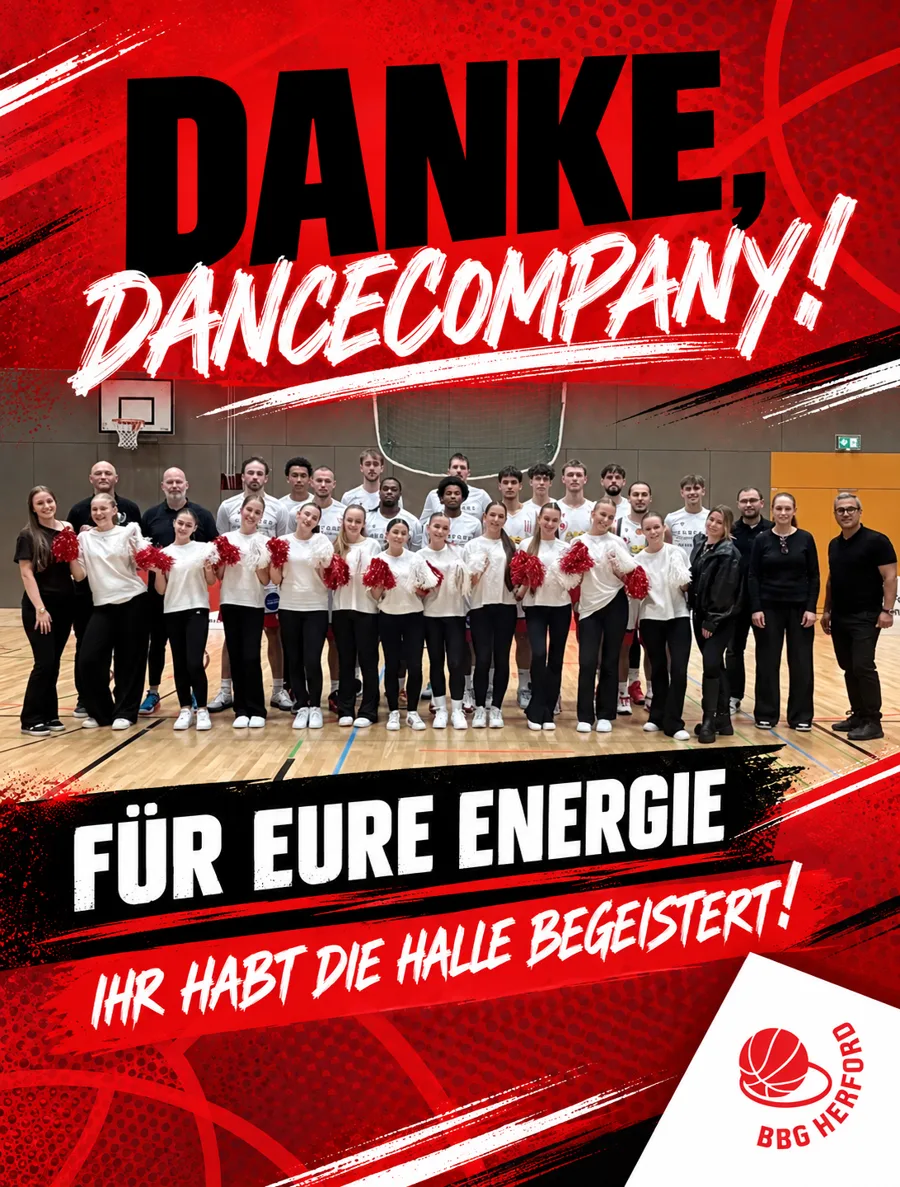 BBG Herford Gameday-Grafik: Heute Abend bebt die Halle