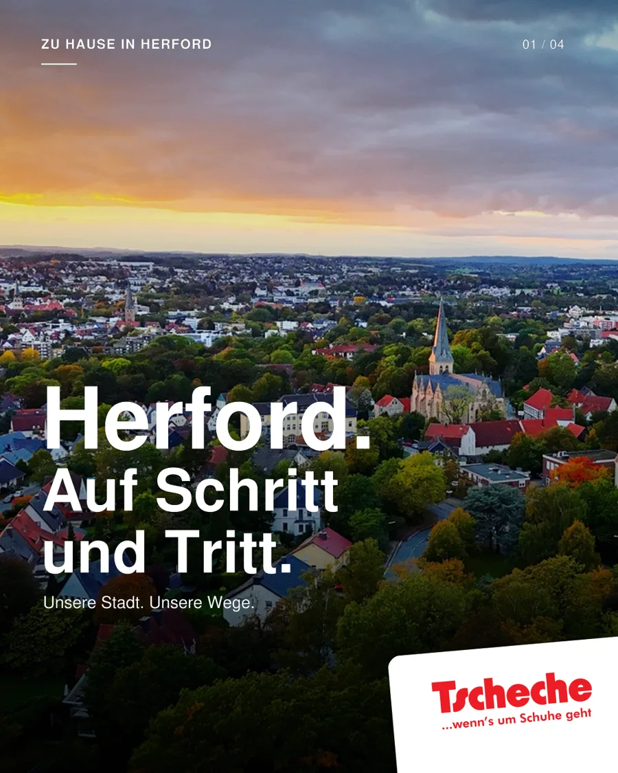 Tscheche Kampagne: Herford. Auf Schritt und Tritt.