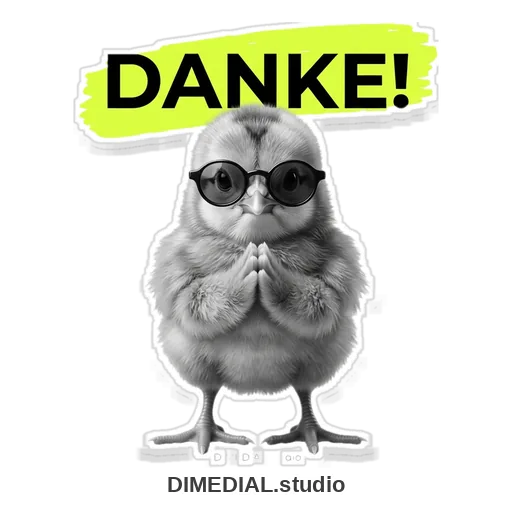 Robbie-Sticker: Danke!