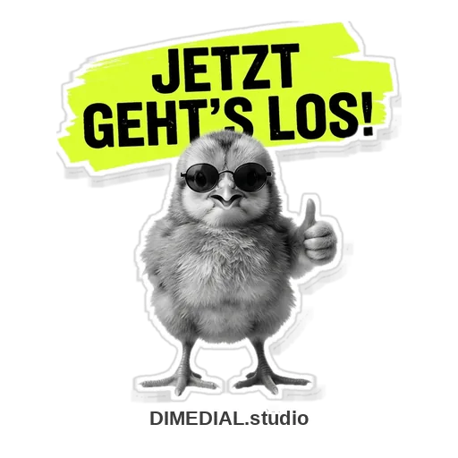 Robbie-Sticker: Jetzt geht's los!