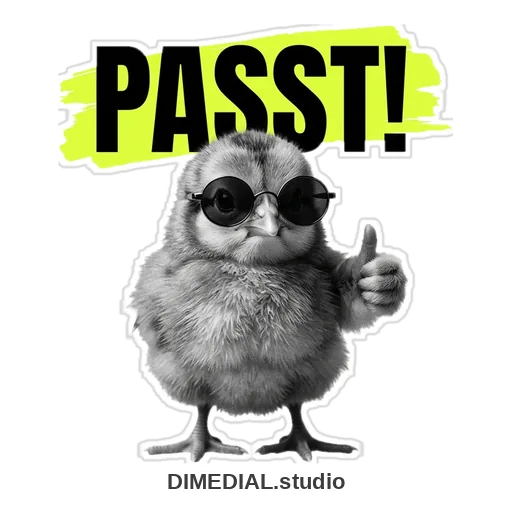 Robbie-Sticker: Passt!
