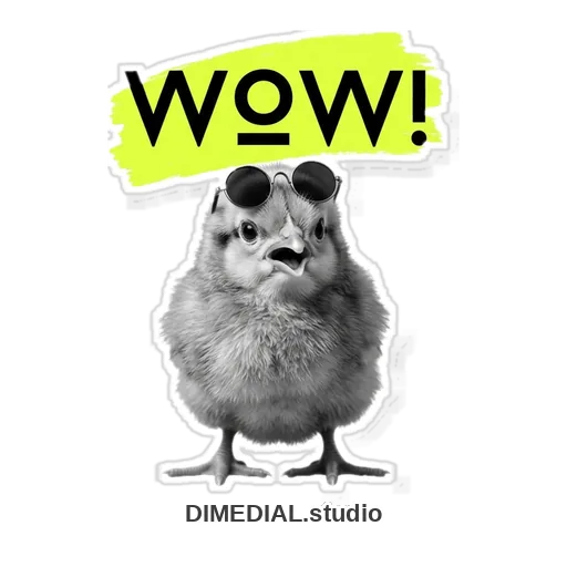 Robbie-Sticker: Wow!